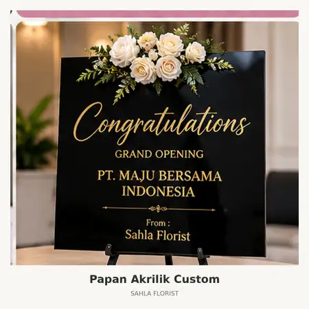 Papan Bunga Akrilik Tarumajaya